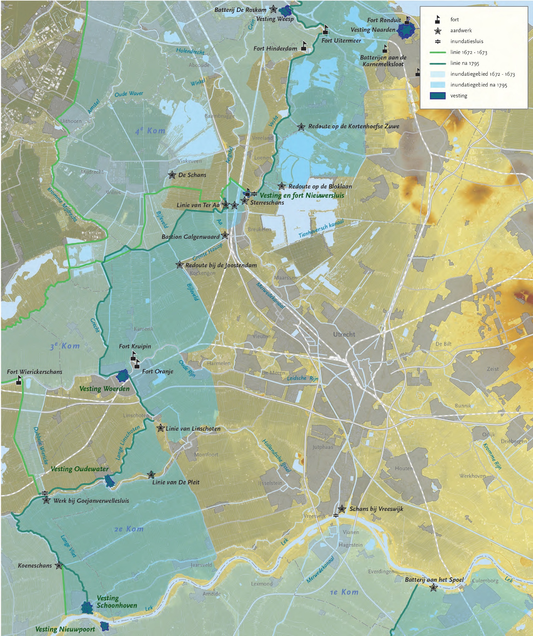 Oude Hollandse Waterlinie 1672-1815 | Geopark Heuvelrug Gooi en Vecht